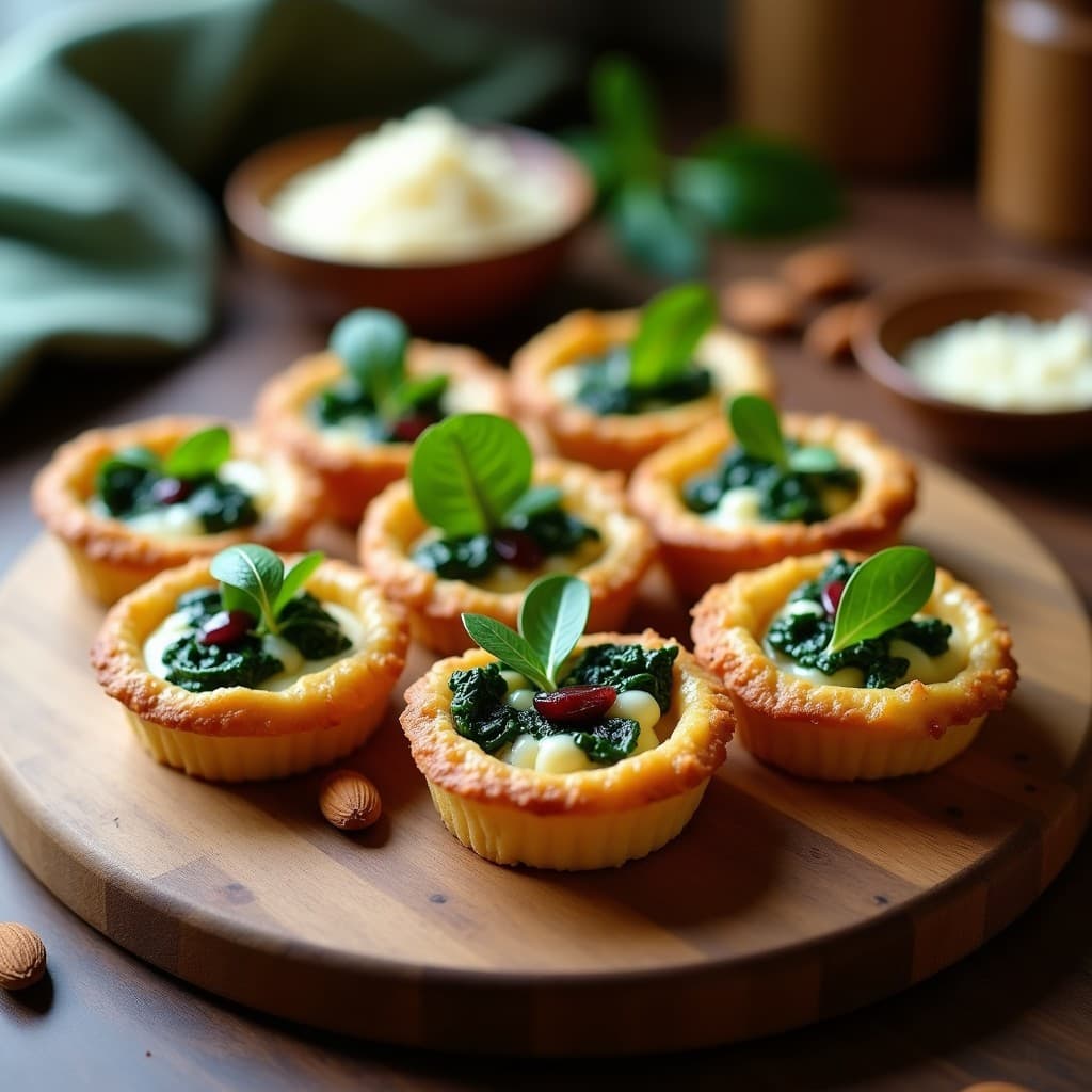 Tartelettes de Espinaca y Queso de Oveja con Base de Almendra: Receta Sin Gluten en Thermomix