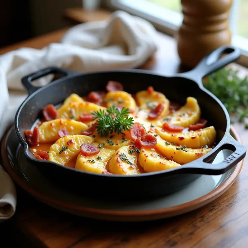 Tartiflette Francés con Coliflor: Receta Low-Carb y Sin Lactosa en Sartén
