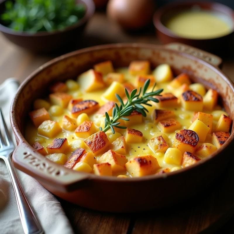 Tartiflette Vegana con Coliflor Ahumada: Receta Reconfortante y Alta en Proteína