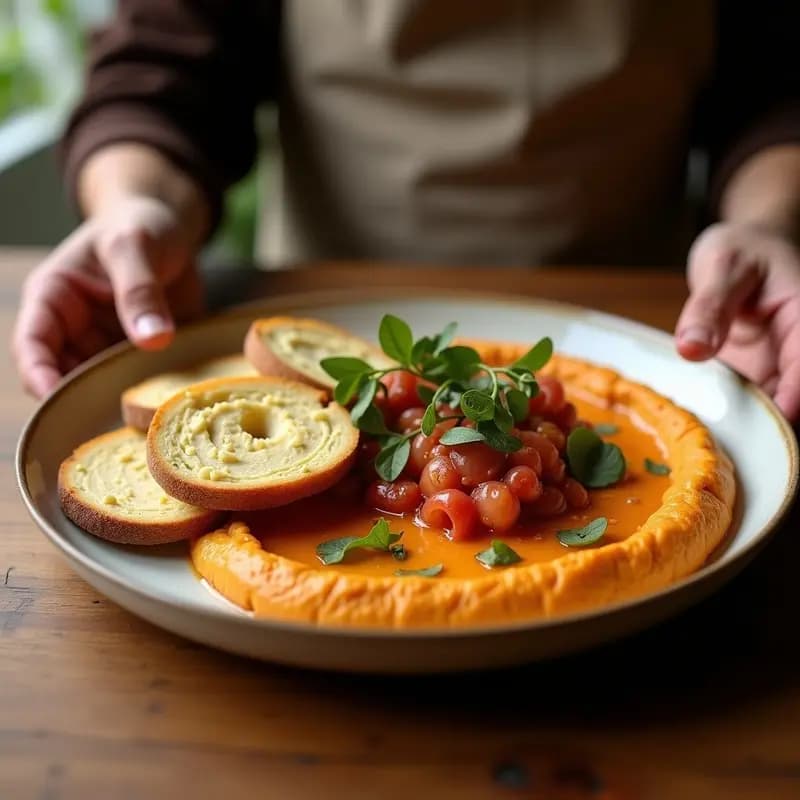 Tartine de Hummus y Rábanos con Pan de Centeno: Receta Francesa Vegana y Crujiente