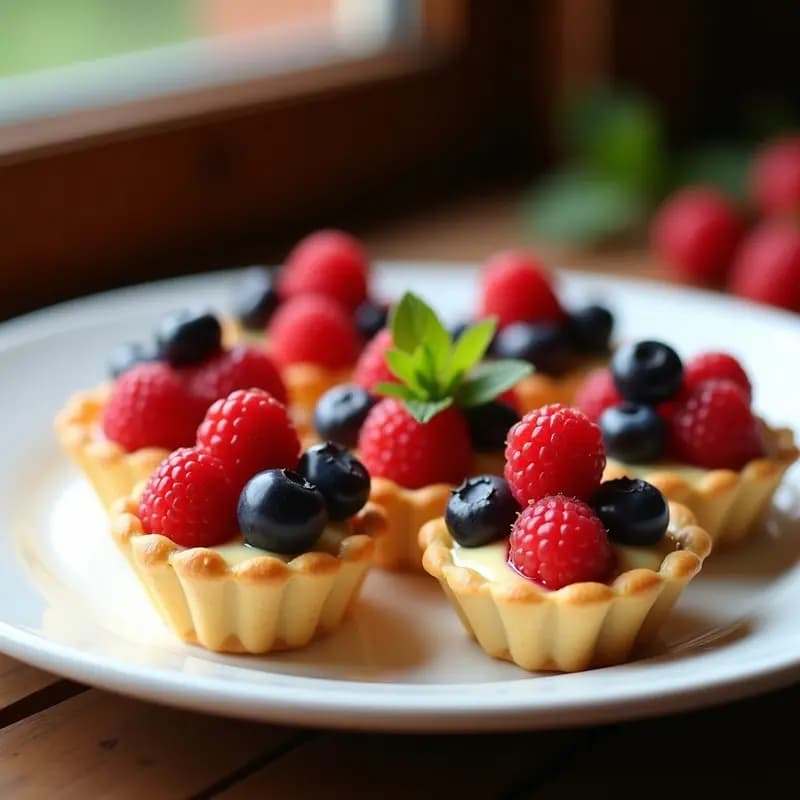 Tartaletas de Crema Pastelera y Frutos Rojos: Receta Fácil y Elegante en 30 Minutos