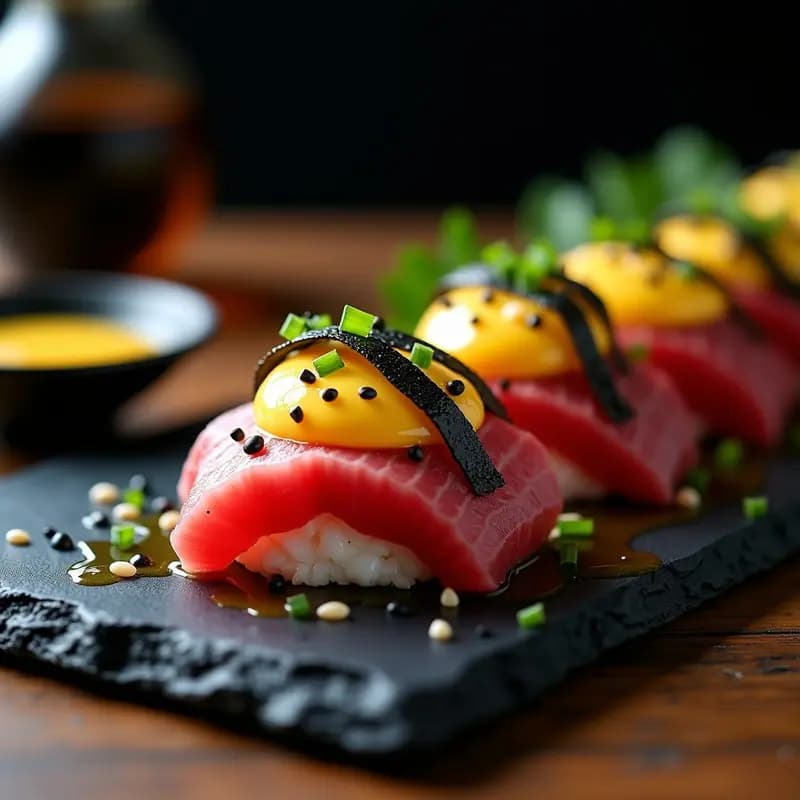 Tataki de Atún con Cojones de Tigre: Receta de Sushi Fusion con Salsa Ponzu en 15 Minutos
