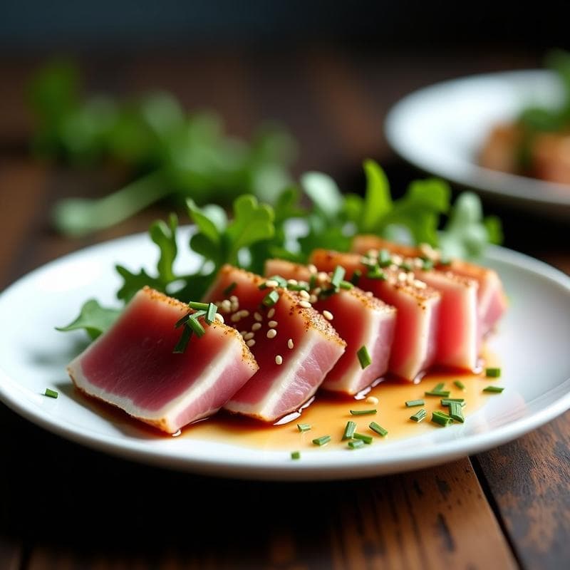Tataki de Atún con Hierbas Provenzales: Receta en Airfryer en 12 Minutos con Textura Perfecta
