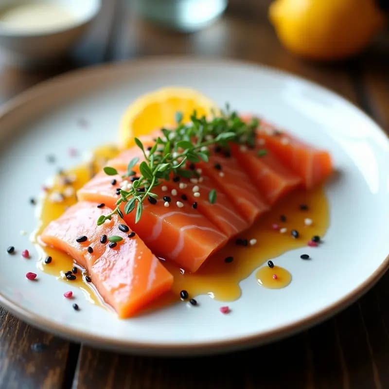 Tataki de Salmón con Salsa Cítrica: Receta Japonés Rápida y Alta en Omega-3 en 20 Minutos