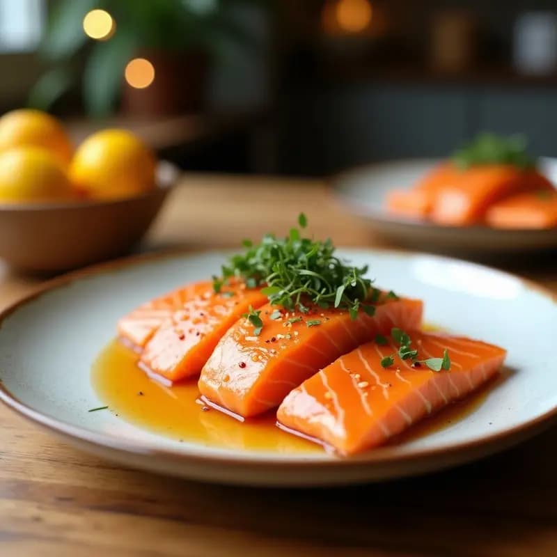 Tataki de Salmón Cítrico en Airfryer: Receta Japonesa Express con Toque Ácido
