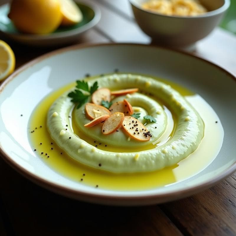 Tatarev de Espárragos Blancos y Limón: Puré Búlgaro Keto y Sin Lácteos