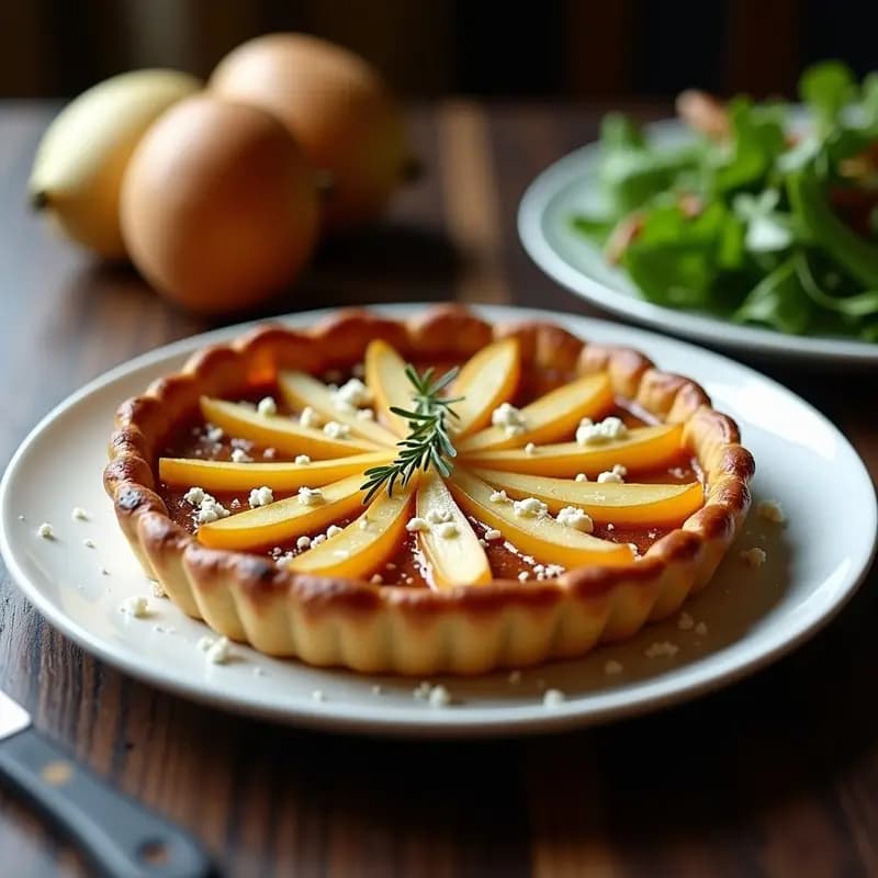 Tartaleta Tatin de Apio Nabo Caramelizado: Receta Gourmet en Horno con Toque Dulce-Salado