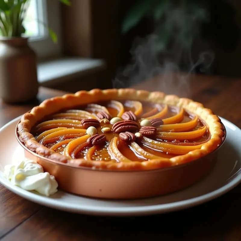 Tarta Tatin de Apio y Nueces Caramelizadas: Postre Sin Azúcar y Keto en 30 Minutos