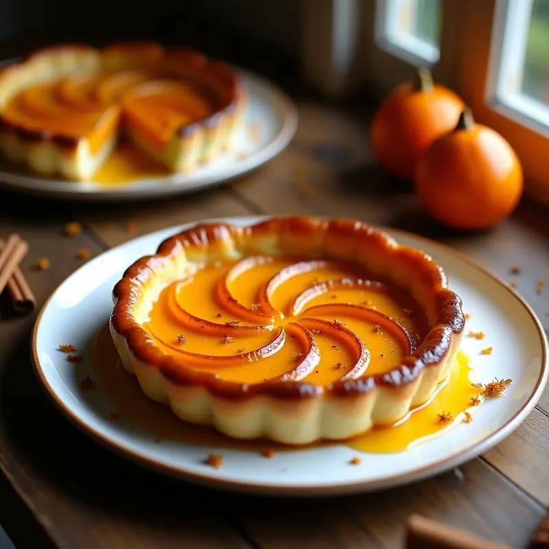 Tarta Tatin de Calabaza y Azafrán: Receta de Otoño en Horno con Toque Gourmet