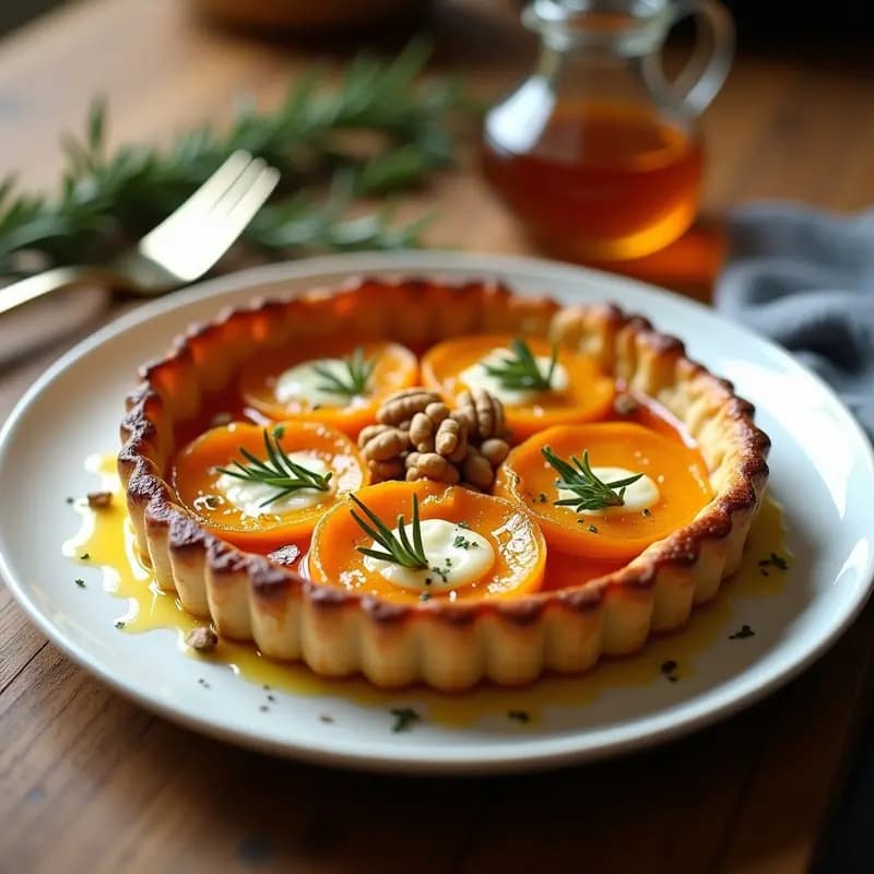 Tatin de Calabaza y Queso Cabrales: Receta de Otoño en Horno con Toque Azul
