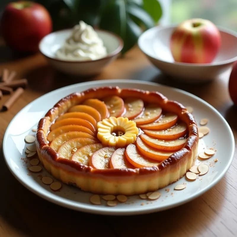 Tatin de Manzana Caramelizada: Receta Sin Azúcar y con Stevia en 30 Minutos