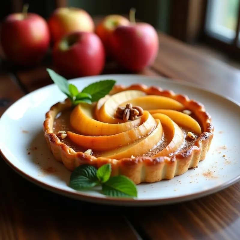 Tartín de Manzana Sin Azúcar en Airfryer: Postre Francés Keto en 25 Minutos