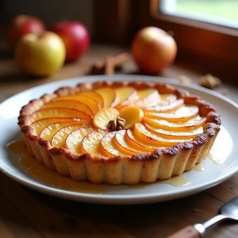 Tartín de Manzana Sin Azúcar: Caramelización con Miel y Canela en 30 Minutos