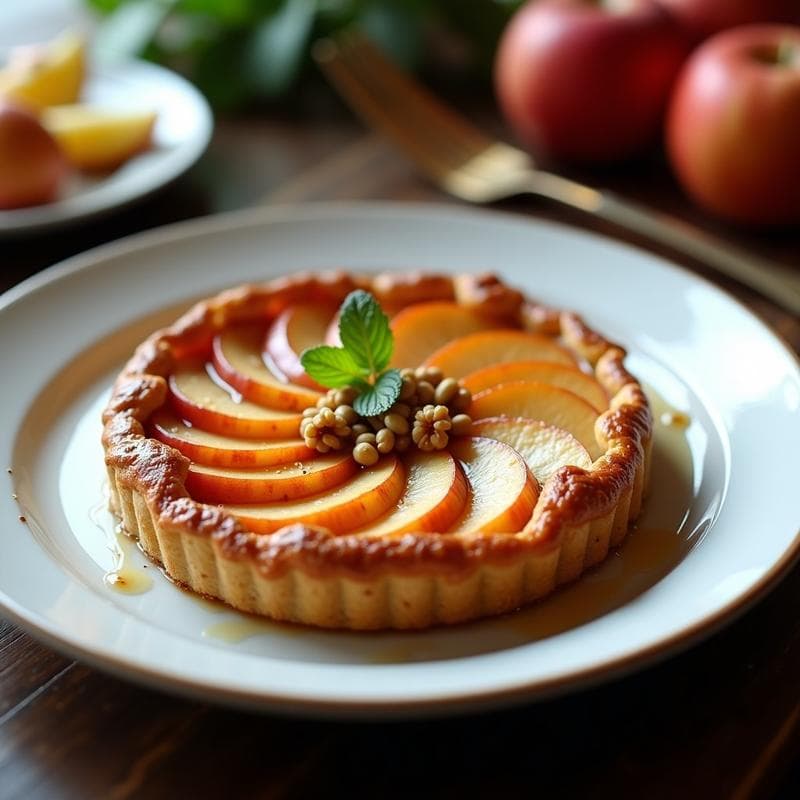 Tartín de Manzana Vegano en Airfryer: Receta Crujiente y Sin Azúcar en 25 Minutos