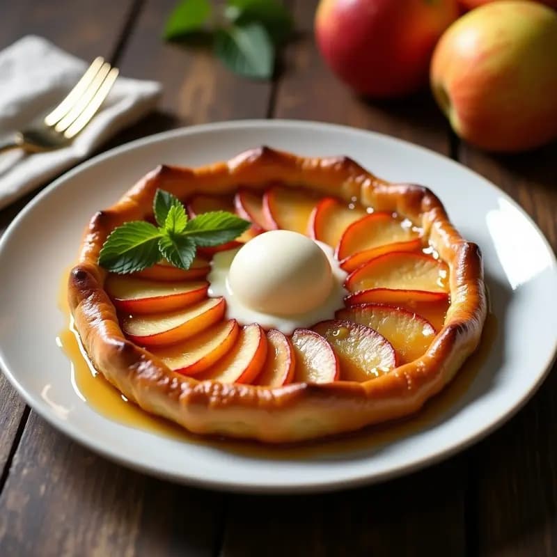 Tatin de Manzana y Caramelo: Postre Francés Invertido y Fácil de Preparar