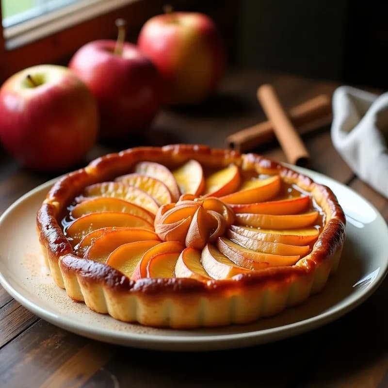 Tarta Tatin de Manzana: Receta Sin Azúcar y en Horno Tradicional