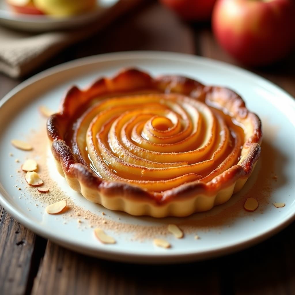 Tatin de Manzana con Stevia: Postre Francés en Ollas Superpuestas Sin Azúcar
