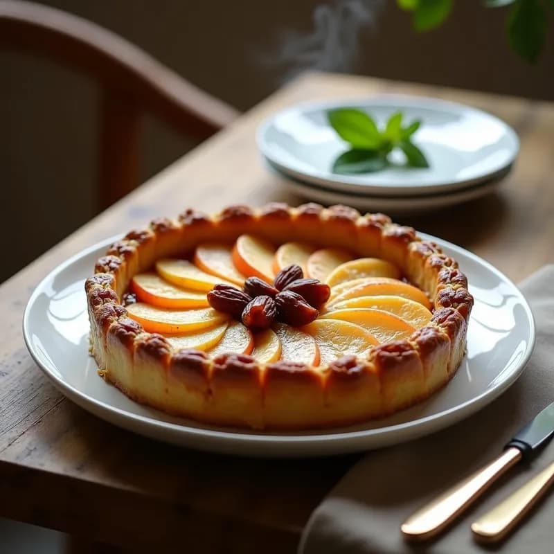 Tarta Tatin Vegana: Sin Azúcar y con Dátiles en 30 Minutos