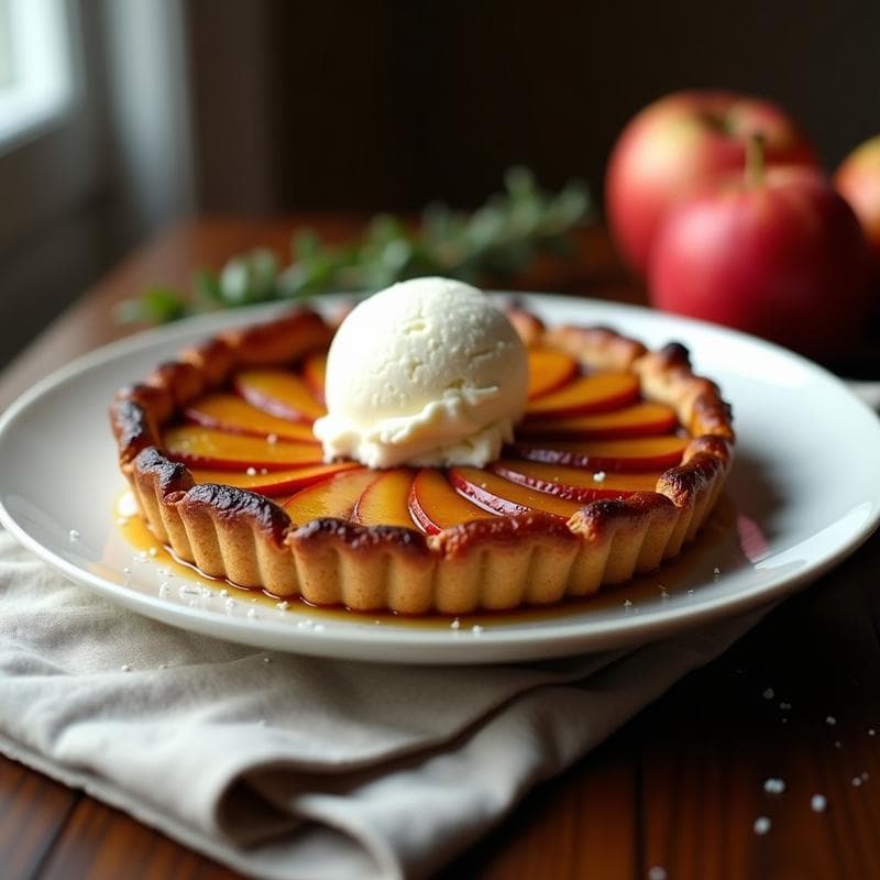 Tarta Tatin de Panela y Caramelo Salado: Receta Fácil con Toque Gourmet en 30 Minutos