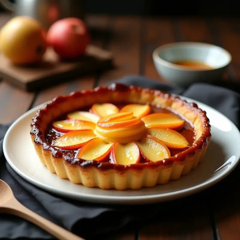 Tartaleta Tatin de Panela Colombiana: Receta en Airfryer con Toque Caramelizado en 25 Minutos
