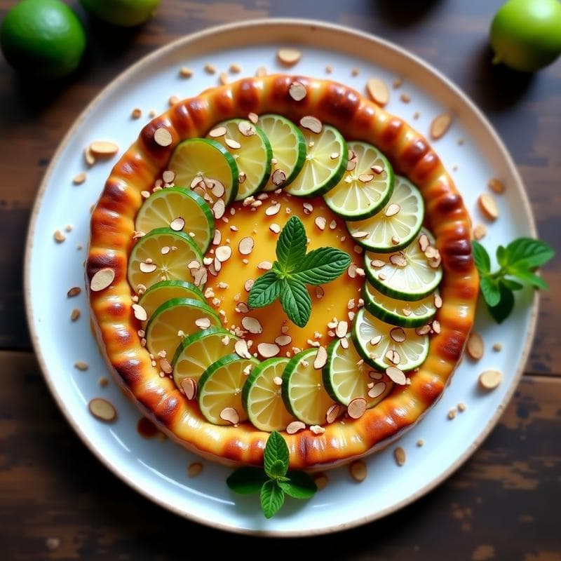 Tatin de Pepino y Lima: Receta Gourmet Sin Azúcar con Toque Ácido y Fresco