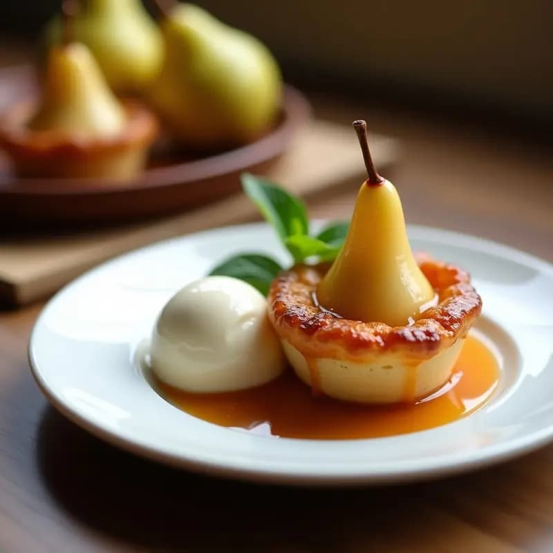 Tatin de Pera Mini: Receta de Postre Invertido en Olla Express con Caramelo Perfecto