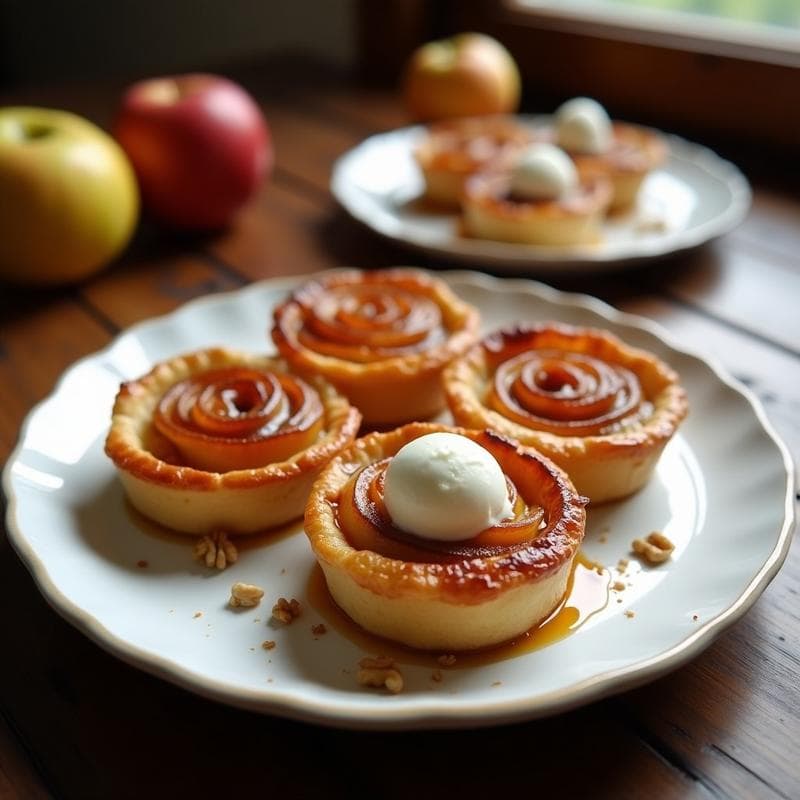 Tatin de Manzana en Miniaturas: Receta Rápida en Airfryer Sin Horno