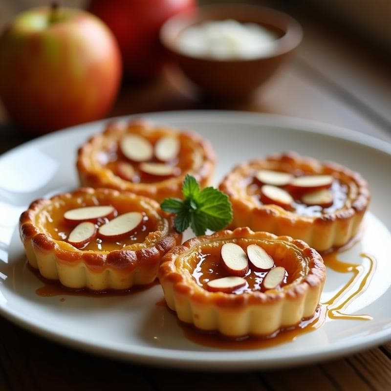 Tatines de Manzana Caramelizada: Receta en Airfryer en 15 Minutos Sin Horno