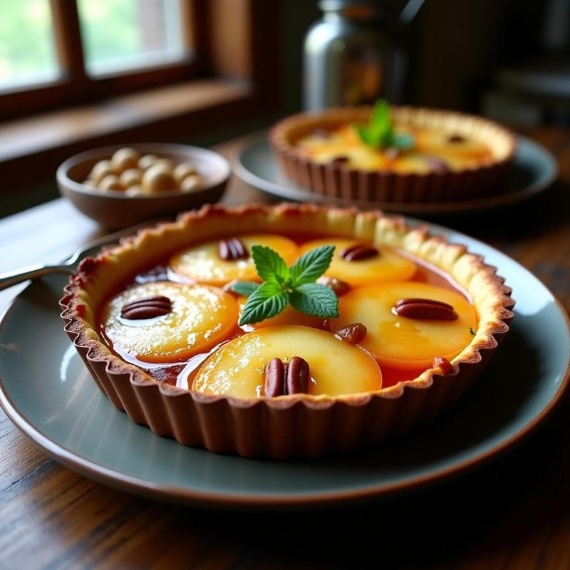Tatin de Peras y Queso de Cabra: Postre Francés en Thermomix Sin Azúcar