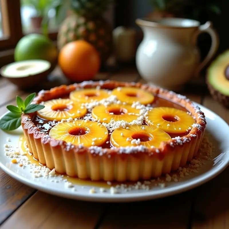 Tarta Tatin de Piña Colada: Receta Fácil en Horno con Toque Tropical