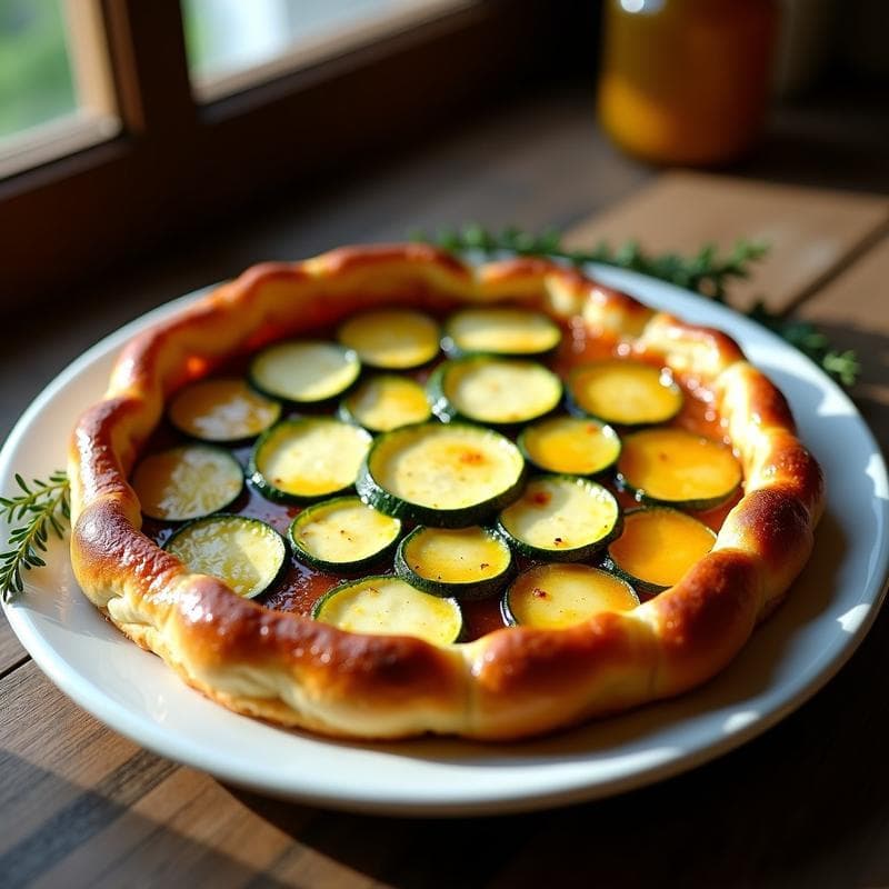 Tarte Tatin Salada de Calabacín y Queso de Cabra: Receta Gourmet en Sartén sin Horno