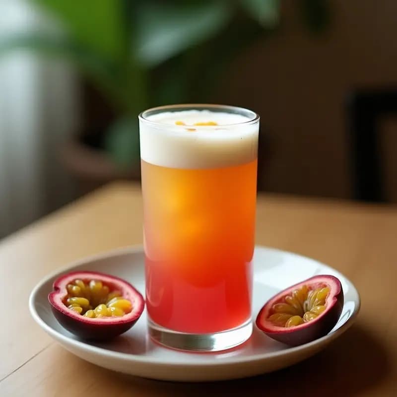Té de Burbujas de Maracuyá y Leche de Coco: Bebida Taiwonesa Exótica y Cremosa