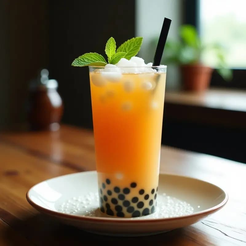 Té de Burbujas de Maracuyá y Lemongrass: Bebida Taiwanesas Fresca y Sin Azúcar