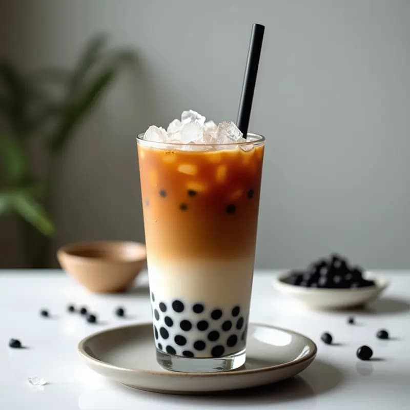 Té de Burbujas Taiwánes con Leche y Perlas de Tapioca: Bebida Divertida y Casera