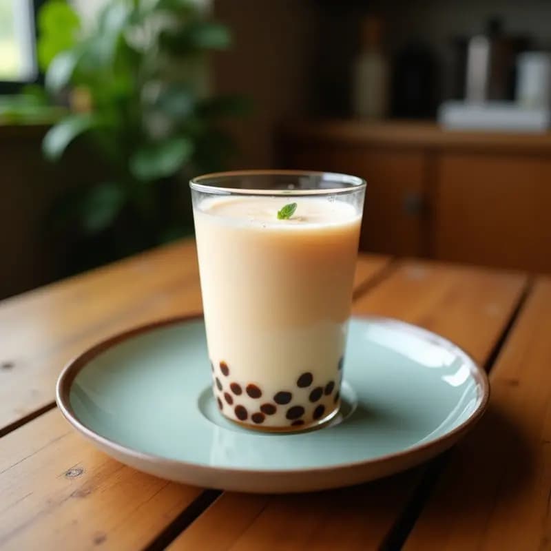 Té de Burbujas de Taro y Leche de Coco: Bebida Taiwensa Sin Lácteos