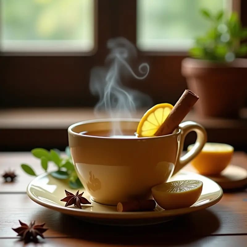 Té Caliente de Cóndor de los Andes con Miel y Limón: Bebida Tradicional Peruana