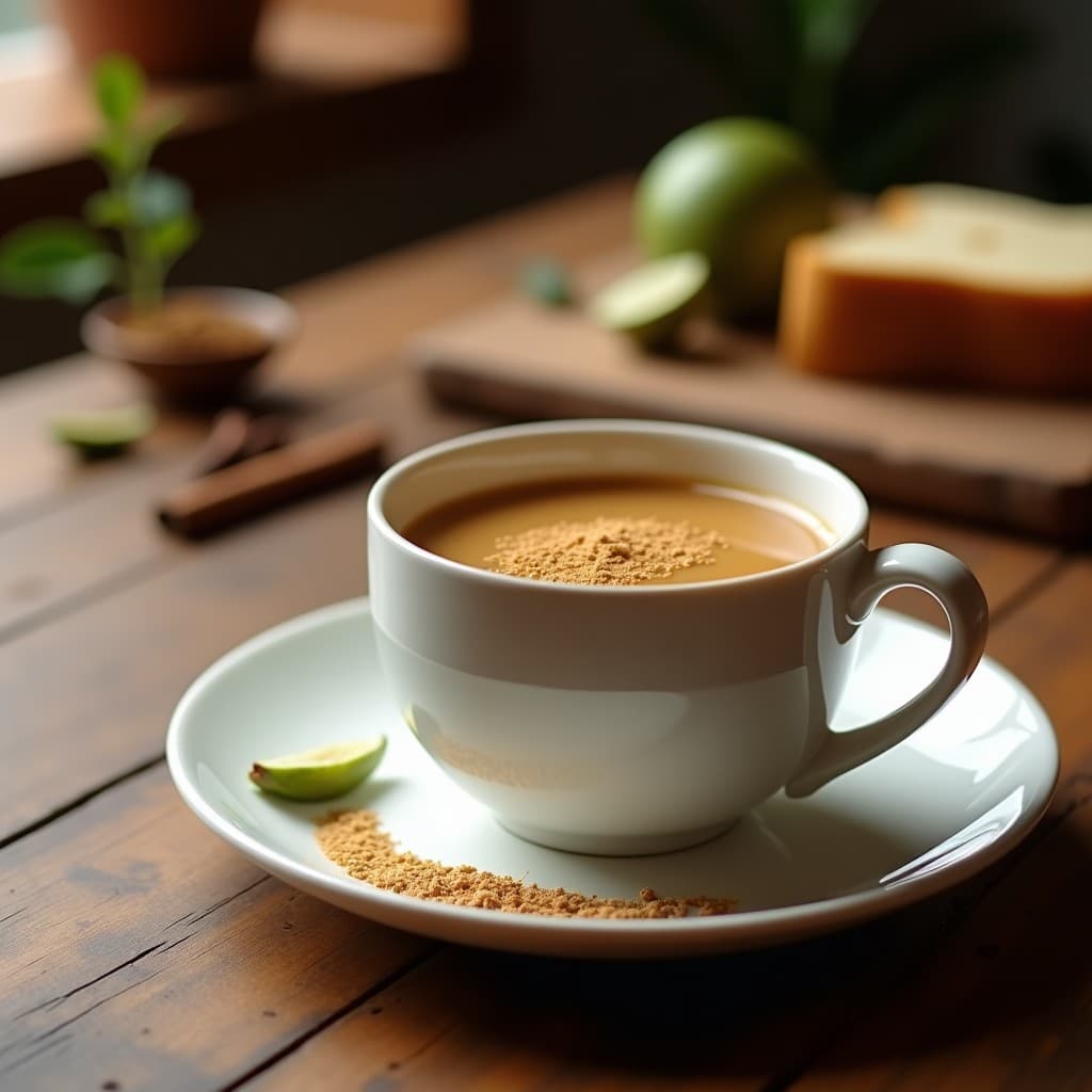 Té Caliente de Cardamomo y Nuez de la India con Leche de Avena: Bebida Ayurvédica Reconfortante
