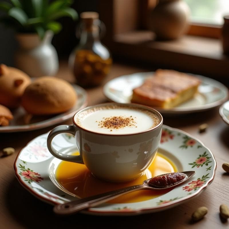 Té Chai con Cardamomo y Leche de Coco: Bebida India Sin Cafeína y Antiestrés