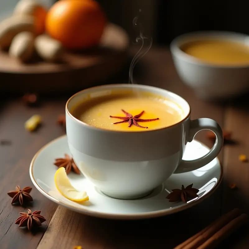 Té Chai con Leche de Almendras y Azafrán: Bebida Indiana Reconfortante y Digestiva