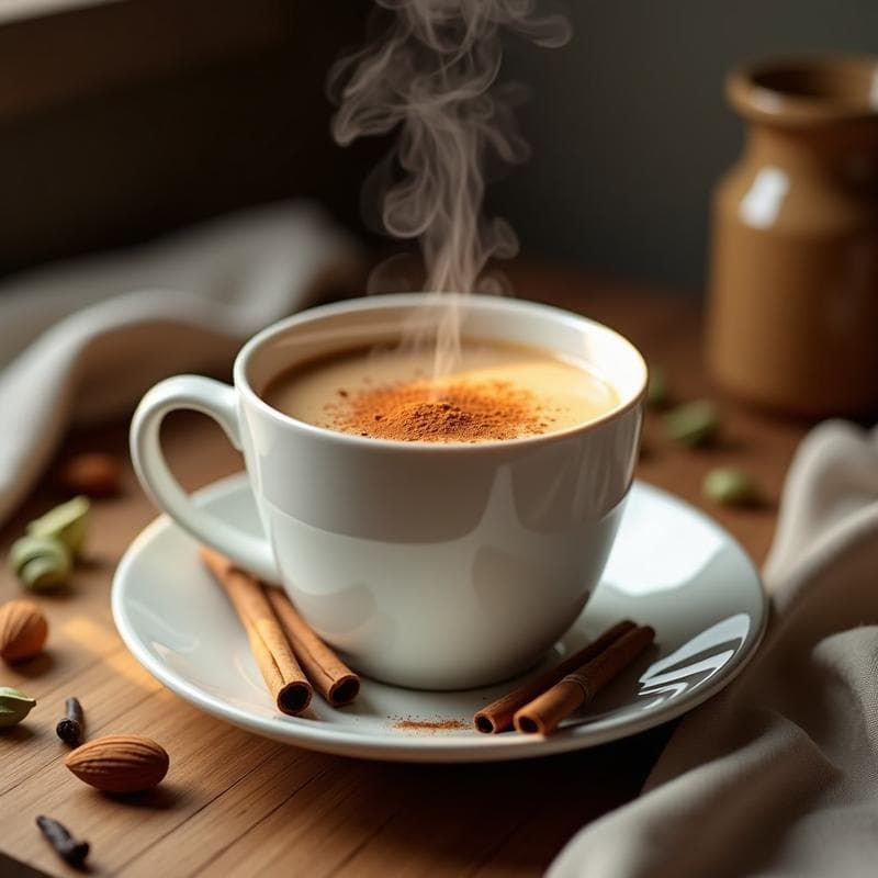 Té Chai con Leche de Almendras y Canela: Bebida Caliente Sin Lactosa y Relajante