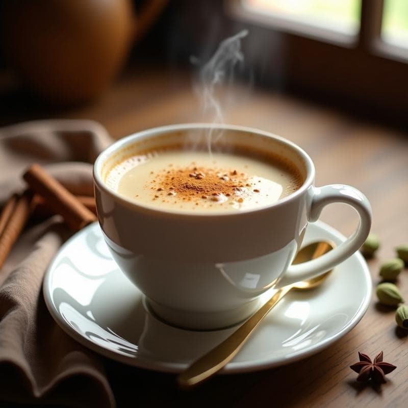 Té Chai con Leche de Almendras y Cardamomo: Bebida India Reconfortante Sin Lactosa
