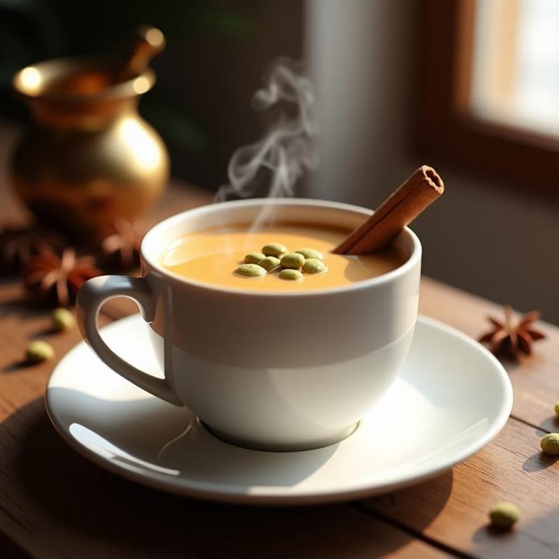 Té Chai con Leche de Almendras y Especias: Bebida India Caliente Sin Lácteos