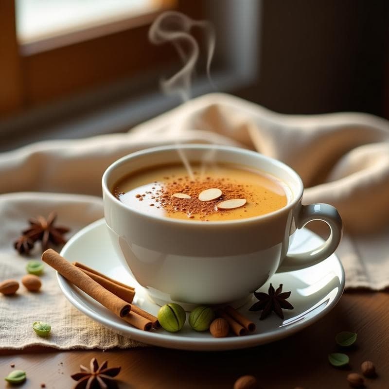 Té Chai con Leche de Cardo: Bebida Caliente Sin Azúcar y Alta en Magnesio