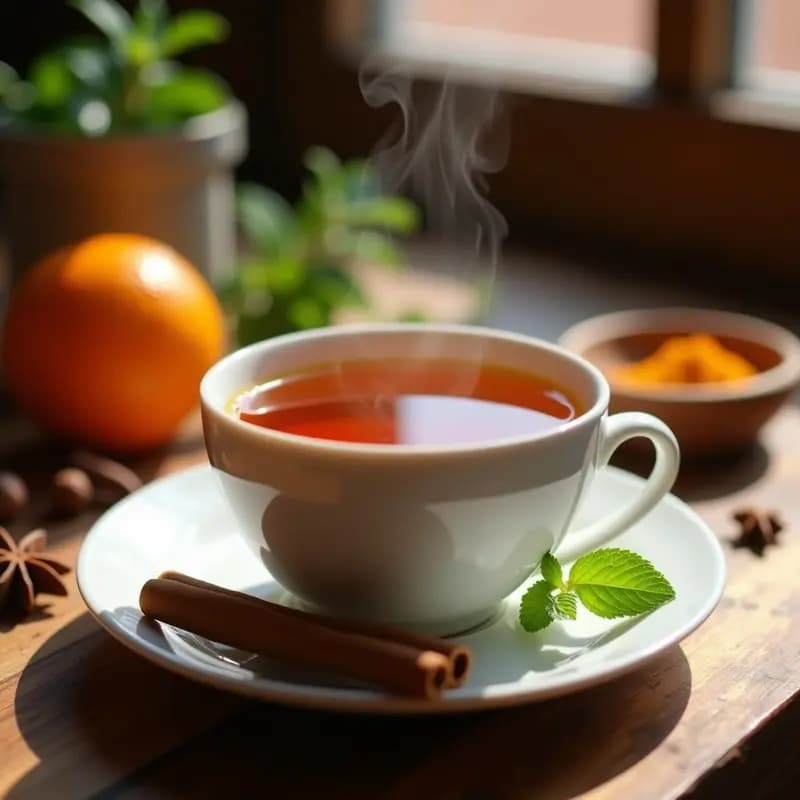 Té de Especias Marroquí con Naranja y Canela: Bebida Caliente Keto y Antiinflamatoria