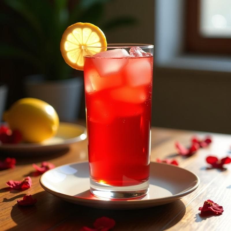 Té de Flor de Jamaica con Limón y Miel de Agave: Bebida Refrescante y Diurética