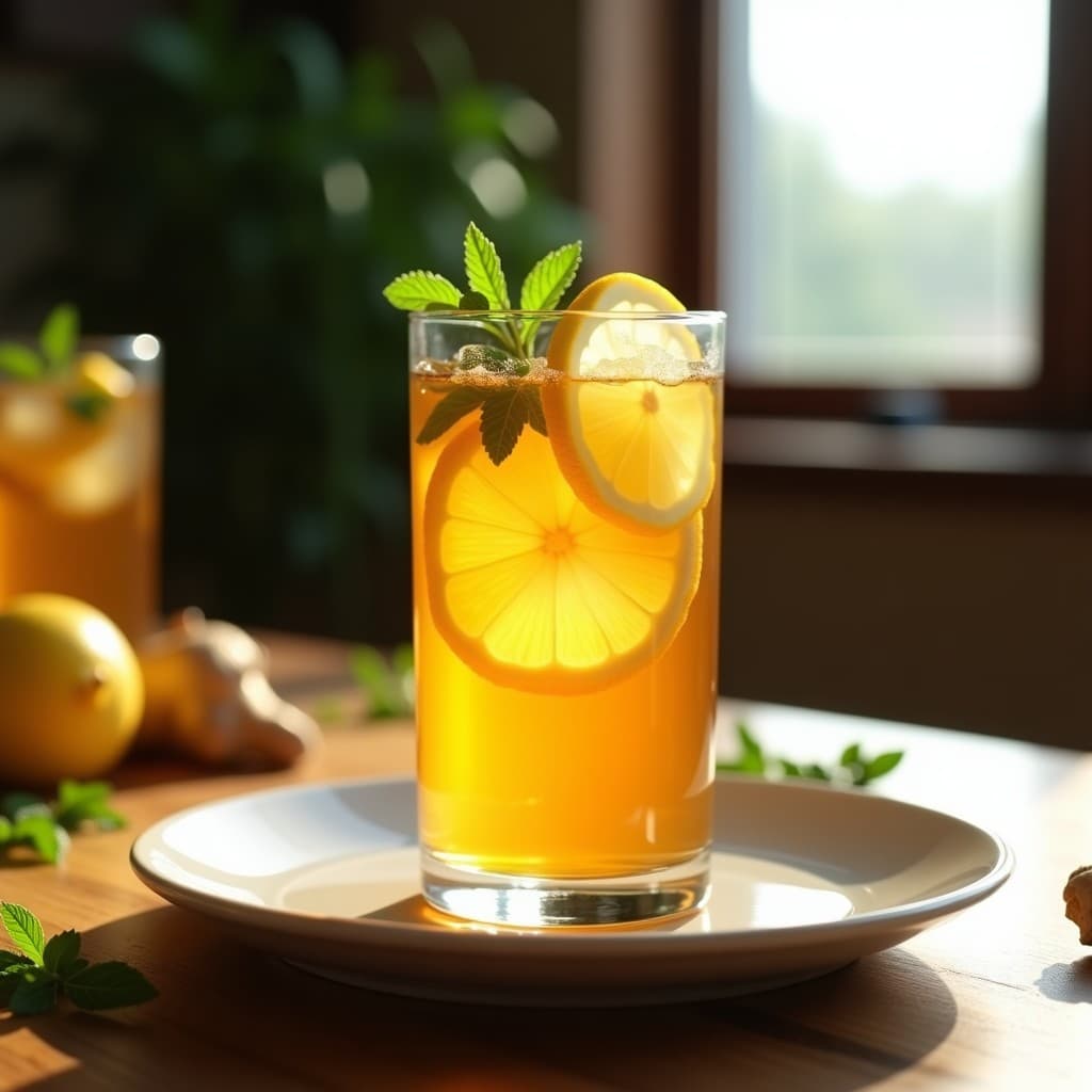 Té Frío de Guayusa y Limón con Jengibre: Bebida Energizante Sin Cafeína de los Andes