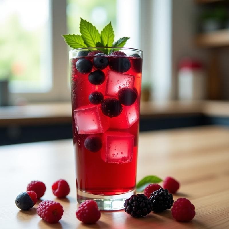 Té Frío de Hibisco y Frutos Rojos: Bebida Detox Sin Azúcar y Diurética