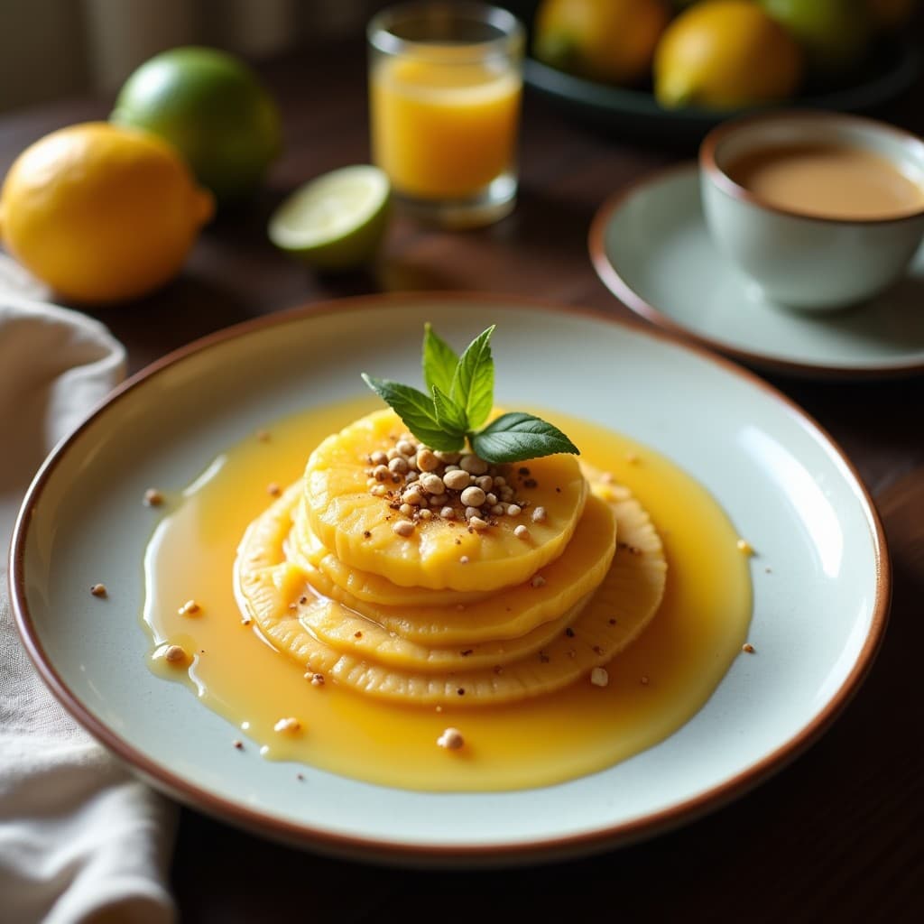 Té Frío de Jasmin y Maracuyá con Burbujas de Limón: Bebida China Refrescante y Sin Cafeína