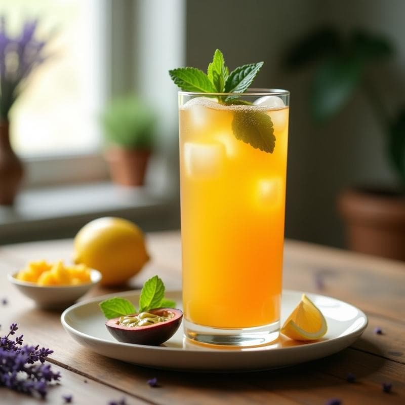 Té Frío de Maracuyá y Lavanda: Bebida Detox y Relajante en 5 Minutos