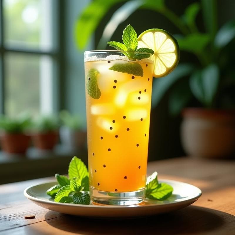 Té Frío de Maracuyá y Menta: Bebida Refrescante Sin Azúcar y Diurética